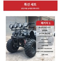 ATV 사륜바이크 크고 작은 불스 버킷 사륜 오토바이 전지형 카트 산악자전거 농부차, 02 송아지 차＋斗패키지1
