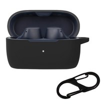 Jabra-Elite 3 Shopproof 무선 헤드셋 실리콘 슬리브 충격 방지 방지 세척 가능한 커버에 적합한 하우징, 검은색
