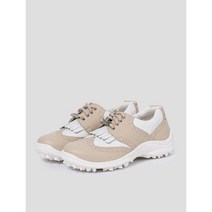 BEANPOLE GOLF [헬베스코] 여성 슬림 스파이크리스 골프화 - 베이지/화이트