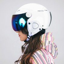 [스키하드쉘헬멧] 듀마 위너 스키 스노우보드 고글 일체형 헬멧, 듀마 위너 화이트