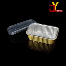 F814직사각용기 PP뚜껑 + 알루미늄 직사각용기 SZ-G930 세트 500개