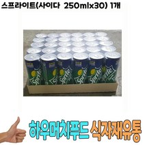 식자재 도매) 스프라이트(사이다 250mlx30) 1개 사이다 식당납품 대량유통 업소용 식당용 음식점용 가게용 온라인식자재 인터넷식자재 업소용 식당식자재 음식점식자재 고급 식자재배송 대용량식자재 음 요리재료 음식점, 1, 본상품선택
