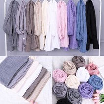 (앙상블) 소프트 무지 코튼 면 롱 스카프 머플러 가을 목도리 간절기