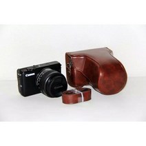카메라가방 카메라 케이스 호환 캐논 EOSM10 EOS M10 M100 M200 용 멋진 비디오 가방 보호 바디 커버 스킨, Coffee, 커피