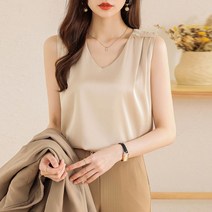 실크 나시 블라우스