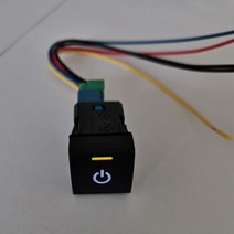 [인테리어 부품] 자동차 전면 안개등 스위치 LED 전원 스위치 버튼 도요타 캠리 2018 아발론 라브 4 2019 2020 프라도 150, Power