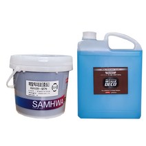 삼화페인트 메탈릭데코 4L 철부식페인트 중도 부식액 세트, 메탈릭데코 브론즈그린 청동부식페인트 4L, 4000ml