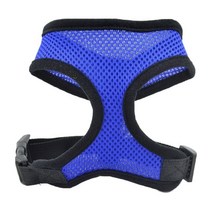 고양이 개 하네스 옷 조끼 가슴 목걸이 작은 반사 조절 야외 산책 애완 동물 용품, [06] Dark Blue, [03] M