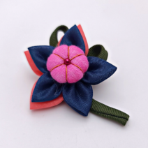 한국민예사 자연 염색 브로치 와펜 핸드메이드