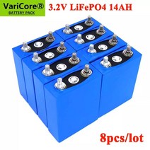 인산철배터리팩 8pcs 3.2V 14Ah 배터리 팩 LiFePO4 인산염 14000mAh 4S 12V 24V 오토바이 자동차 모터 수정, 한개옵션0