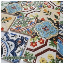 타일닷컴 북유럽 패턴타일 95-D타입(95x95mm) 현관 주방 욕실 타일, 1. 95mm/95D-01~07랜덤(95mm/낱장타입)1장