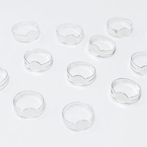 작품반지 18mm×8mm 은색 10개 DIY 반지만들기 악세사리 부자재 노리프렌즈 반지재료 금속반지 철재반지 어린이반지