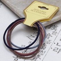 369악세사리 심플 머리끈 5종-고무줄 헤어끈 헤어밴드 c62A