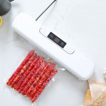 JL 스마트 가정용 원터치 다용도 진공포장기 습기를 막다 밀봉 음식압축기 세트, 진공포장기+17x25cm*5+12cmx20cm*5