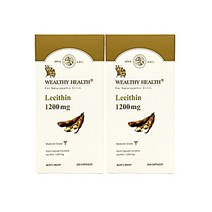 호주 웰시헬스프리미엄 레시틴 1200mg 200캡슐 x2 대두레시틴 콜레스테롤유지 기억력, 1box