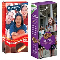 Girl Scout Cookies - Samoas (Caramel De Lites) and Tagalongs (Chocolate Peanut Butter Patties) - One, 1