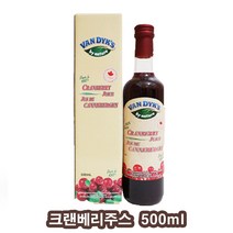 반딕스 크랜베리주스 크랜베리100% 원액 크렌베리 쥬스 과채주스, 1병, 500ml