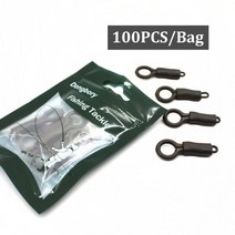 실리콘 슬리브가있는 100PCS 백 리드 클립 잉어 조작 커넥터 낚시 잠금 튜브 잉어 태클을위한 리드 무게 슬리브 변환