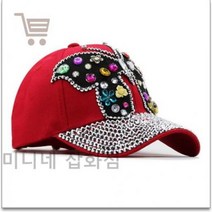 준캡 성인모자 나비 큐빅모자 야구모자 보석모자 캡모자 자수모자 반짝이모자 여자 여성모자