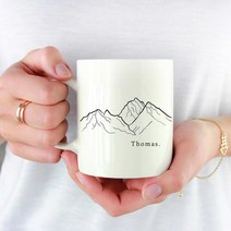 로고머그컵 주문제작 소량머그컵제작 마운틴, 왼쪽