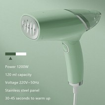 스팀청소기 가전 제품 휴대용 스팀 다리미 의류 건조기 청소기 가정용 전기 1000W, [03] UK, [02] green