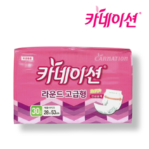 카네이션 라운드 고급 기저귀 30매 10팩 (300매) F4, 10개