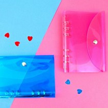 A6 6공 다이어리 속지 똑딱이 네온 커버 꾸미기, 단품