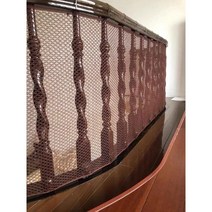 낙하물방지망 계단안전망 추락방지망 어린이 안전 방충망 방호망 그물망, 커피  높이 80cm x 길이 100cm