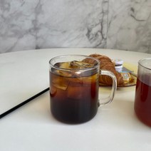 림즈 내열 손잡이 유리컵 500ML 홈카페 머그컵