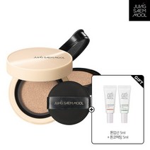 정샘물 스킨누더 커버레이어쿠션 본품+리필+ 톤업 선 베이스 5ml + 톤 코렉팅 베이스 5ml, 05 미디엄 딥