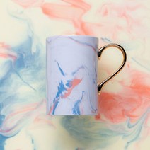 까사무띠 골드 24K 마블머그 10종 5color, 바이올렛 450ml