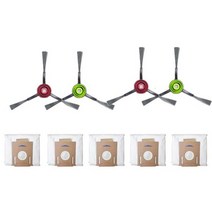 ecovacs deebot t9 aivi t8 aivi n8 pro 시리즈 로봇 청소기 사이드 브러시 메인 브러시 더스트 박스 필터 액세서리 부품, 9개 세트