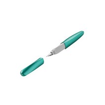 일본발송 Pelikan 트위스트 만년필 잉크 카트리지 1개 포함 미디움 니브 콜드 알래스카 상자 포장(820165)