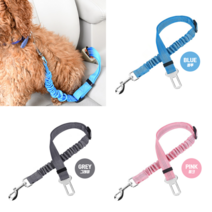 [리뷰이벤트] 차량용 강아지 안전벨트 고양이 안전벨트 블루 그레이 핑크
