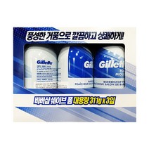 질레트 바버샵 쉐이빙폼 311gX3입