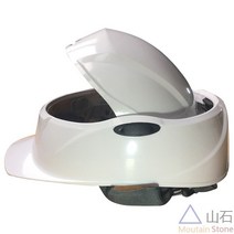 접이식 안전모 접는 통풍 건설 공사장 헬멧 근로자, F. 옐로우+보관 가방