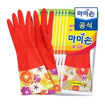 마미손 기모 고무장갑 대형 10입, 마미손 고무장갑 기모(대형) 10, 대(L)
