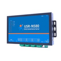 USR [정식발매] N580 8포트 RS485 to LAN 디바이스 서버 랜포트 2개(허브 기능 Cascade 연결 지원) 1년 무상 AS 국내 배송