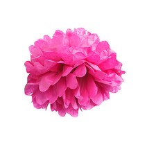 꽃볼 팜팜모빌 플라워볼 종이꽃 파티 장식 용품, 핫핑크, 25cm