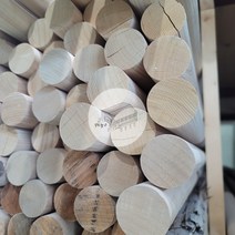 우드창고 히노끼 목봉 프리미엄 30파이X2400mm 편백나무 국내가공 원주목 기둥재 원주봉 건축자재 목재