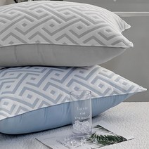 마이룸엔 시원한 냉감 여름 꿀잠템 아이스 쿨 베개 40x60 50x70, 그레이, 커버+솜