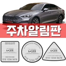 [WINZI_마켓] 카드수납포켓 자동차외관튜닝 렌트카문콕방지 차량소음방지몰딩 K8자동차용품, 기아 k8 주차알림판, 기아K8(4510)/삼각 블랙알루미늄 _WZ류MRK