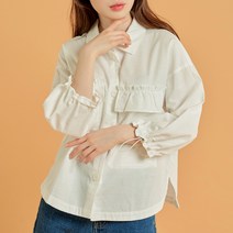 미센스 소매 스트링 아우터형 블라우스
