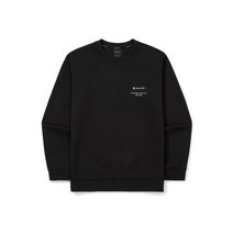 스노우피크 어패럴 S23SMFHT24 프로 우븐 레터링 맨투맨 Black