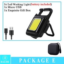 대형견바리깡 강아지발바닥바리깡 진공미용기 미니클리퍼 강아지흡입바리깡 baldr mini led working light 휴대용 포켓 손전등 usb 충전식 키 라이트 랜턴 캠핑, 미니 손전등 전자