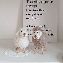 크리스마스 인형 2종 세트, 화이트+그레이