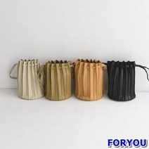 ForU293 베이직 주름 도트 여대생 숄더백 튼튼한토트백 특이한숄더백 가죽숄더백