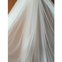 실크원단 인견원단 웨딩 드레스 튤 패브릭 300CM 폭 암호화 부드러운 메쉬 원단 넓히기, 01 Off white_03 10meters