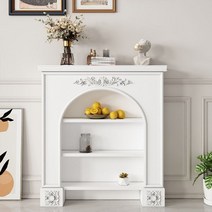 복고풍 부자 집 벽난로 인테리어 선반 콘솔 거실장, 길이 70 너비 20 높이 80 cm