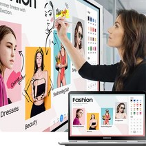 삼성 85인치 전자칠판 플립3 LH85WMAWLGCXKR 벽걸이 스탠드 무료설치, 본체+벽걸이